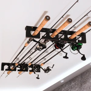 Fishing Pole Racks Wall or Ceiling Mounted Holders