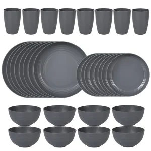 16/32pcs Plastic Tableware Set,