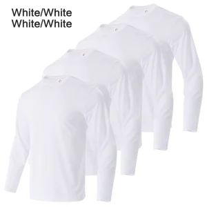 men's solid color round neck T-shirt